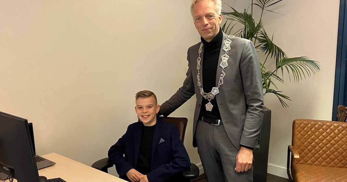 Mats Weeda uit Ameide is de eerste kinderburgemeester van Vijfheerenlanden