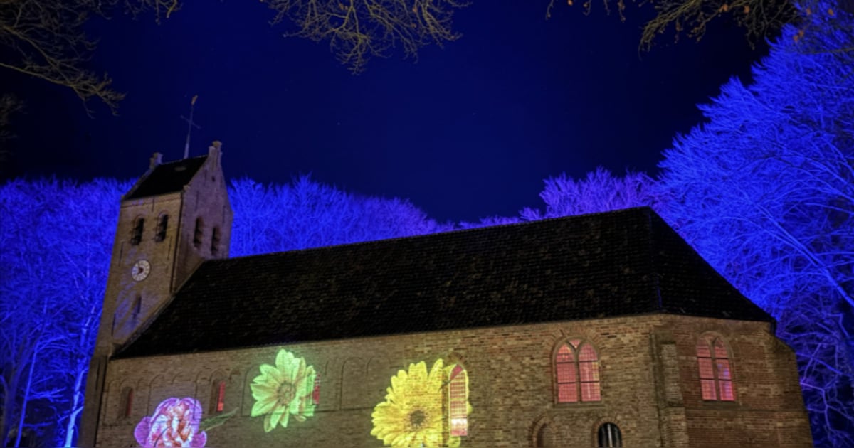 Volgende week begint Winterlocht in Oldeberkoop met lichtshow