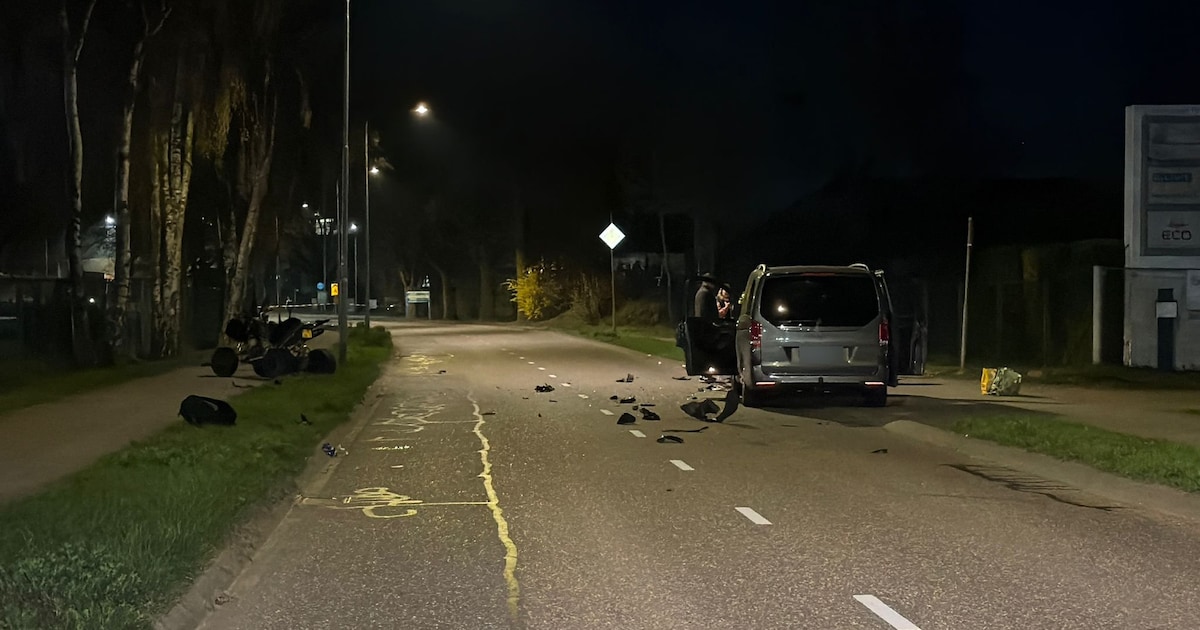 Ernstig ongeval tussen quad en voertuig op de Boschstraat in Brunssum, traumahelikopter gealarmeerd
