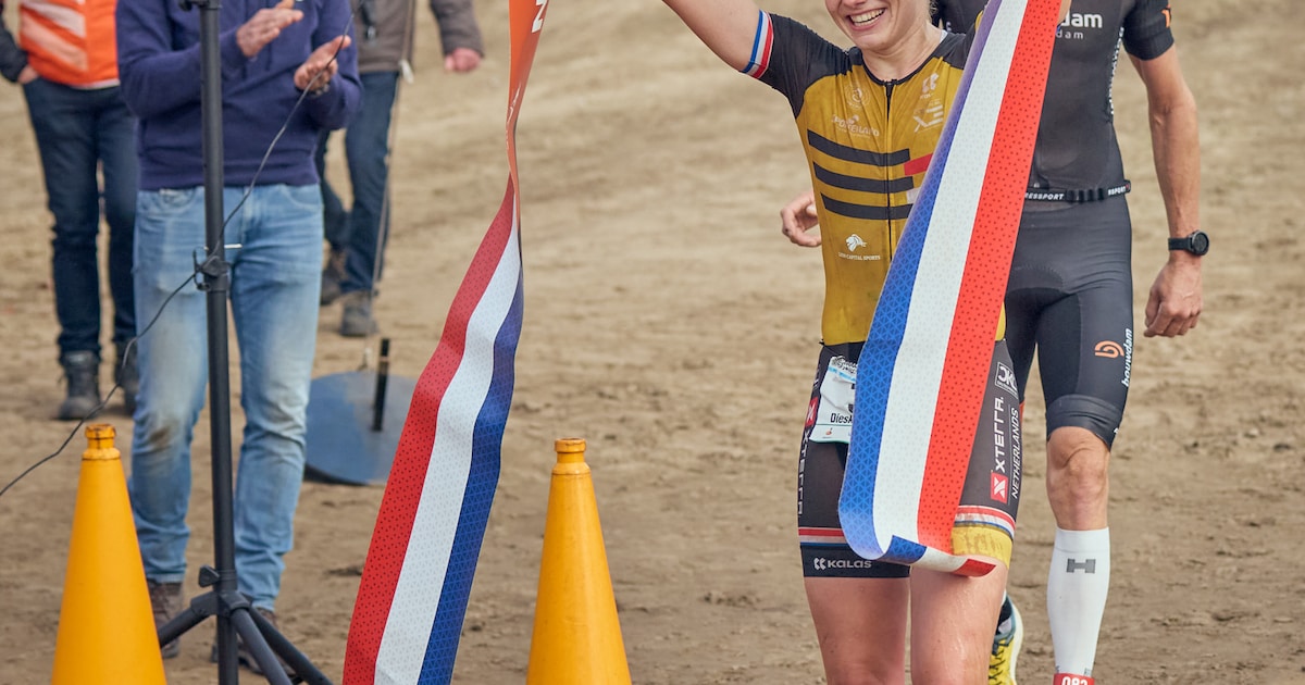 Dieske Kruisselbrink wint opnieuw het NK Cross Duathlon