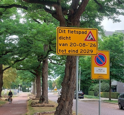 Eerste werkzaamheden gestart bij Sierlijke Dames in Eindhoven, fietsers maanden over rijbaan Anthony