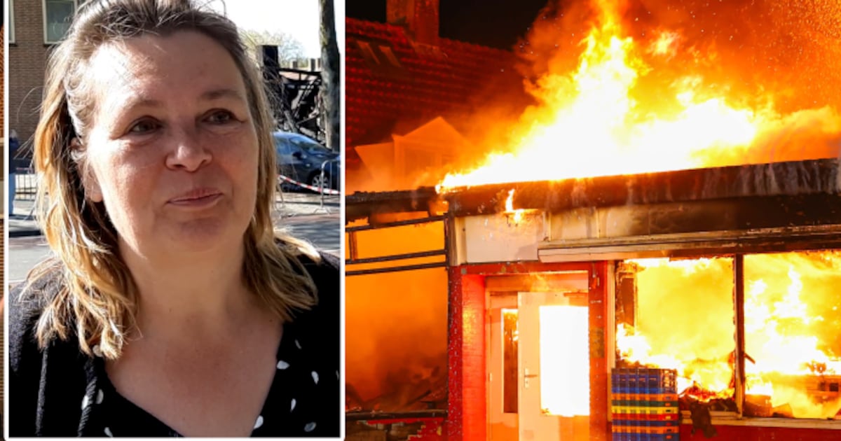 Astrid hoort een knal als nooit tevoren, rent naar haar raam en ziet dan vlammen