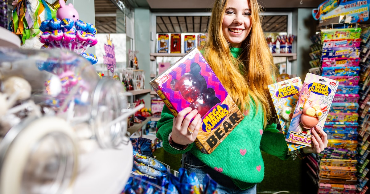 Aimee (19) voelt zich de koning te rijk in haar snoepwinkel: ‘Wil dit mijn hele leven blijven doen’