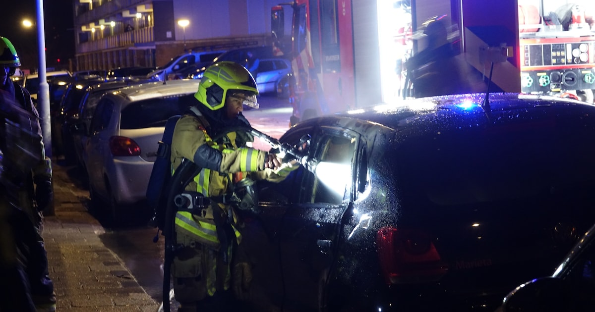 Auto uitgebrand op Debora Bakelaan in Heemskerk