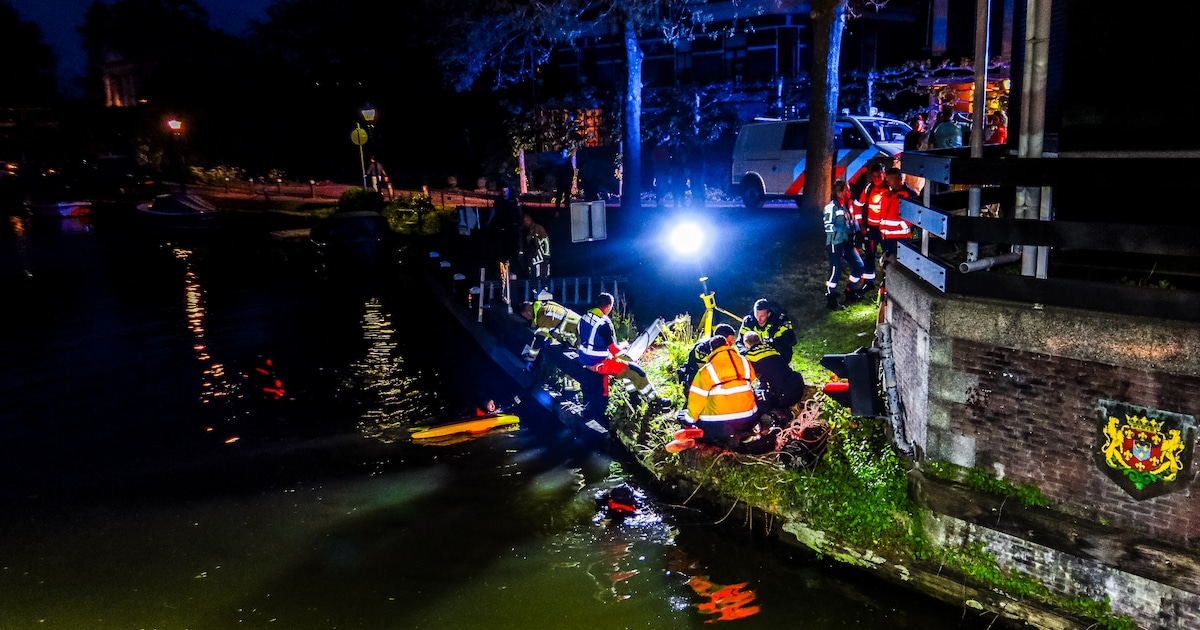 Duikers redden persoon uit water bij de Temeerbrug in Maarssen