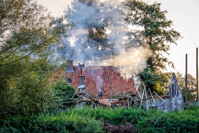 Brand in zwaar vervallen woning aan de Palissaden in Nijkerk