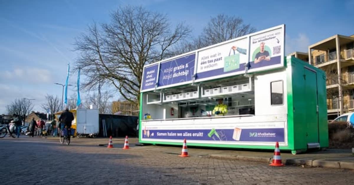 Heusden start proef met mobiele milieustraat voor klein afval