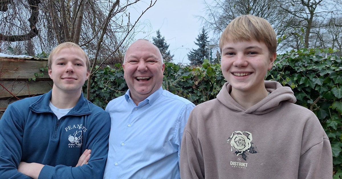 Vader Bart met zonen Daan (14) en Thijs (18) op kieslijst D66 in Wijk bij Duurstede: ‘Nee, er is gee