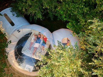 147,53 euro voor een nacht in een soort springkussen: ‘Het is de prijs waard, maar niet voor iedereen’