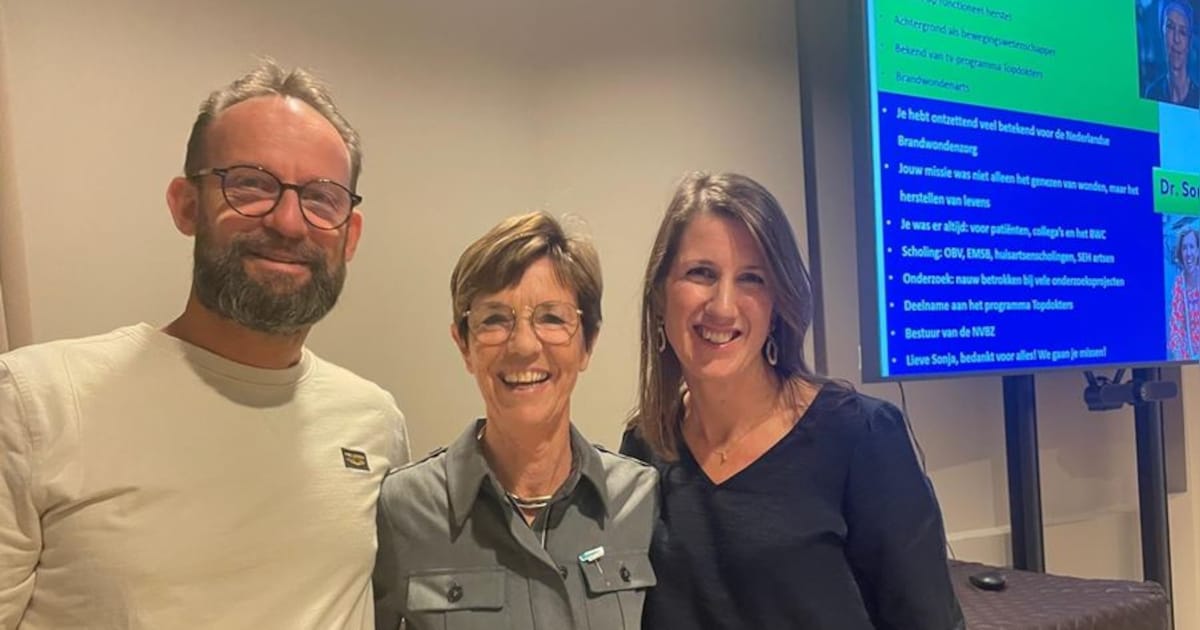 Brandwondenarts Sonja Scholten benoemd tot erelid NVBZ in Groningen