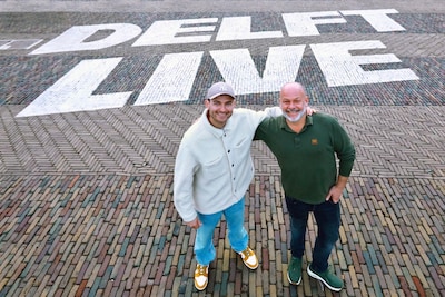 Yves Berendse en Xander de Buisonjé op nieuw stadsfestival: ‘Dit is on-Delfts, we zijn te bescheiden