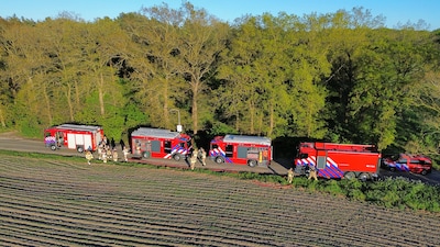 Brandweer rukt uit voor bosbrand in Malden: even verderop ‘sinkhole’ door gesprongen waterleiding
