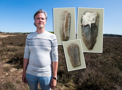 Lukas vond 700 stukjes vuursteen op de hei, maar krijgt ze door zijn eigen getuigenis niet terug