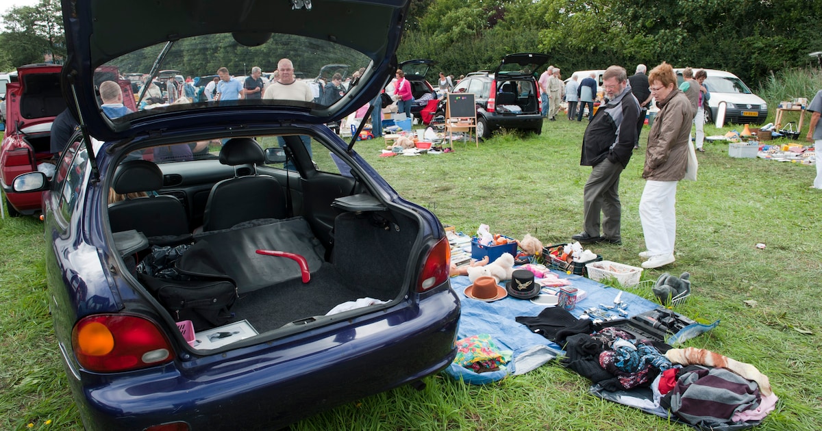 Vintagekleding, speelgoed en antiek te koop tijdens kofferbakmarkt in Zeewolde