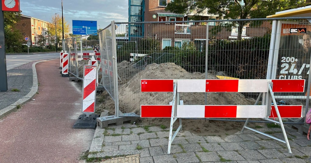 Werk aan Alkmaarseweg in Beverwijk ligt stil door vervuilde grond