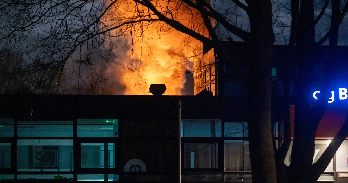 Brand bij CSG Bogerman in Sneek vermoedelijk aangestoken