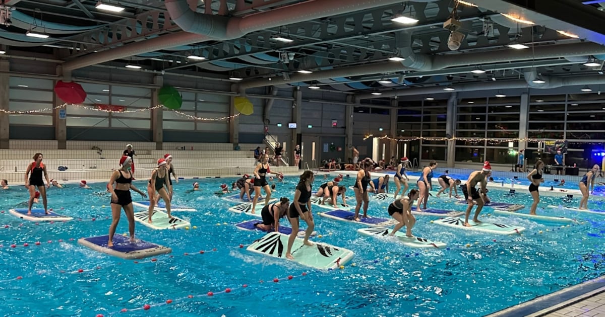 Aquasportseizoen wordt afgesloten met een Kerst Workout in De Vallei