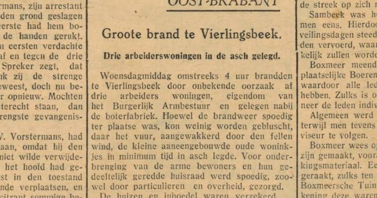 Armenbestuur van Vierlingsbeek is niet streng genoeg