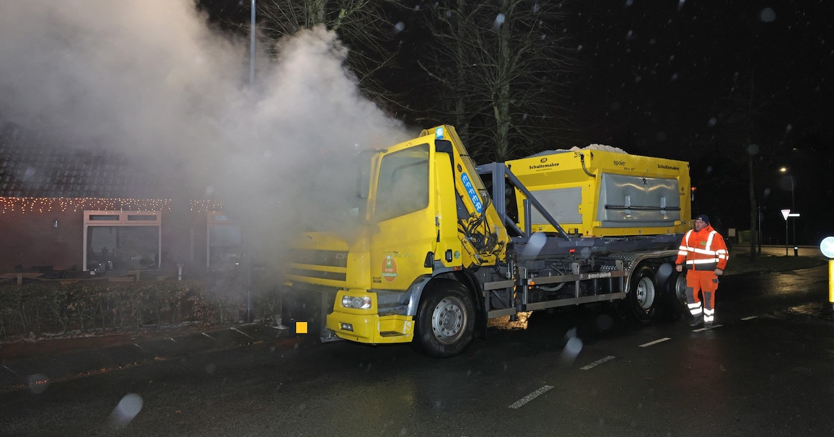 TERUGLEZEN: Winters weer in Brabant zorgde donderdag voor gladheid op de weg