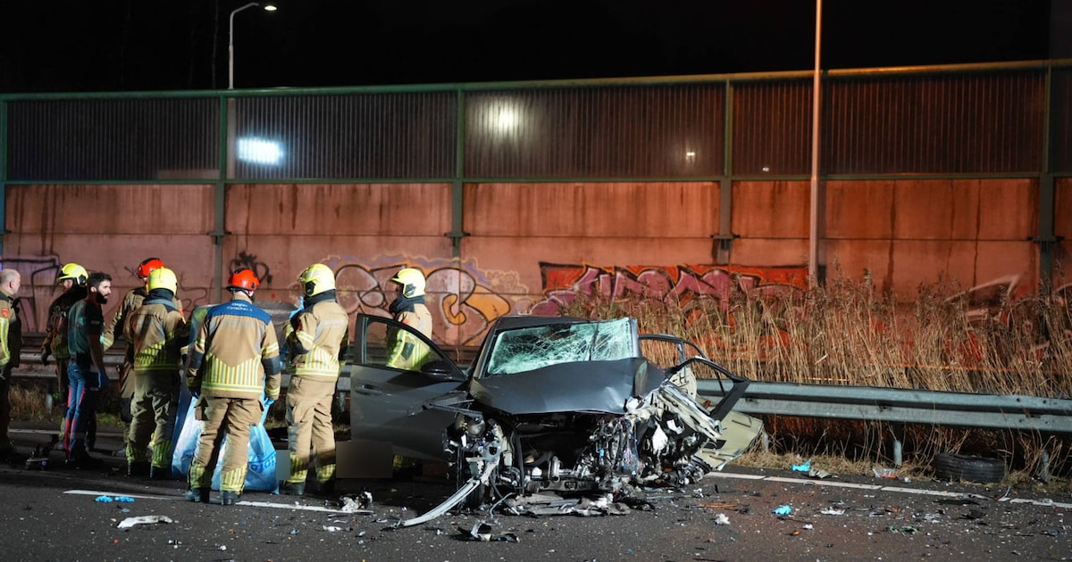 Drie gewonden bij ernstig ongeluk op A59 bij Waalwijk: mogelijk spookrijder betrokken