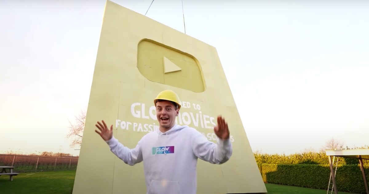 Limburgse YouTubers bouwen grootste Playbutton ter wereld