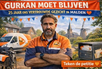 Al meer dan 800 handtekeningen om bezorger Gurkan in Malden te houden: ‘Hij hoort hier thuis’
