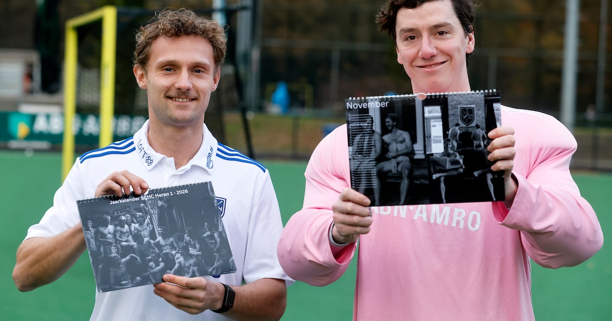 Hockeyers SCHC uit de kleren voor het goede doel: ‘Is niet erg om je kwetsbaar op te stellen’