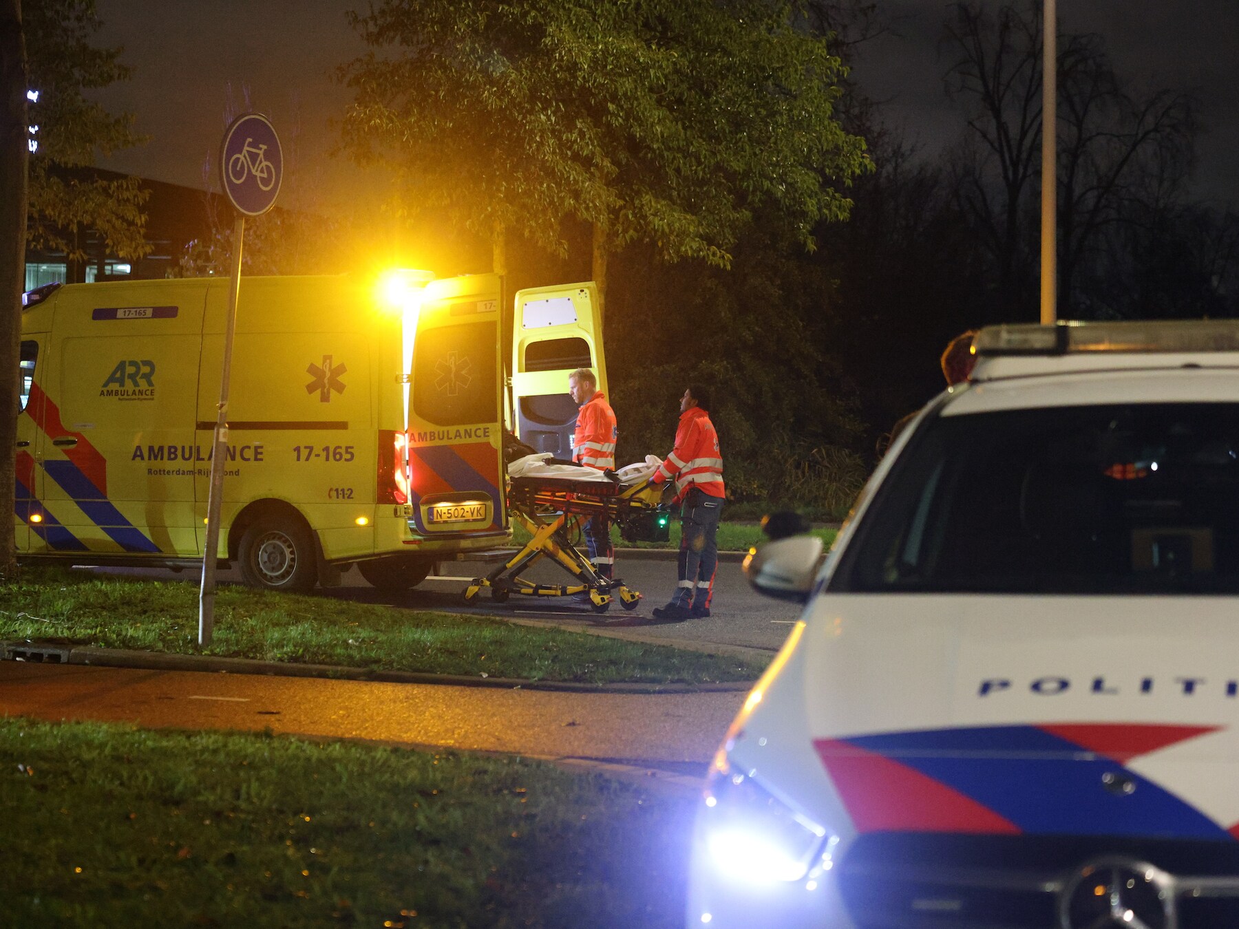 Fatbiker gewond bij aanrijding op Bergstoep in Rotterdam