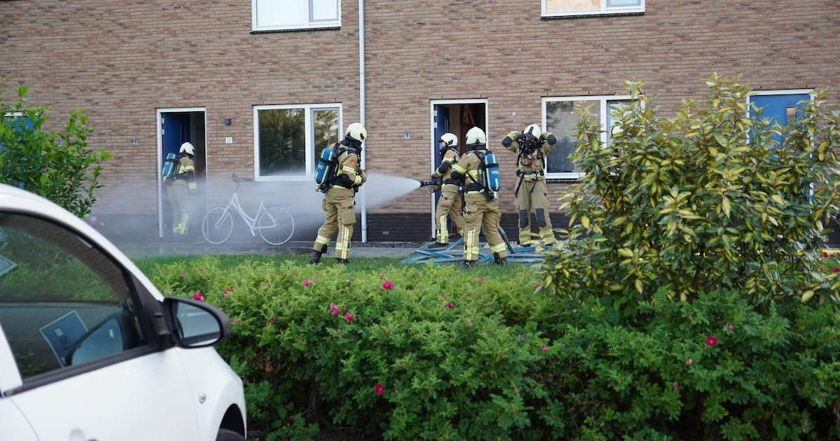 Brand bij woning op Rachel Ruyschstraat in Meppel