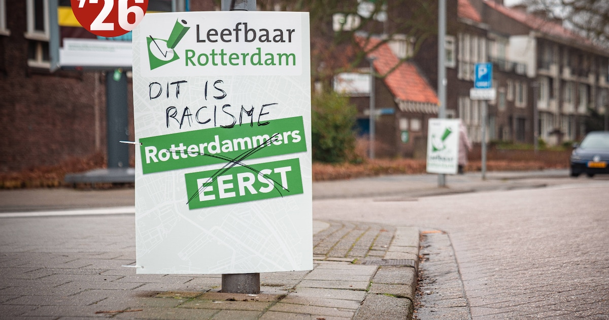 Harde kritiek op Leefbaar-slogan ‘Rotterdammers Eerst’