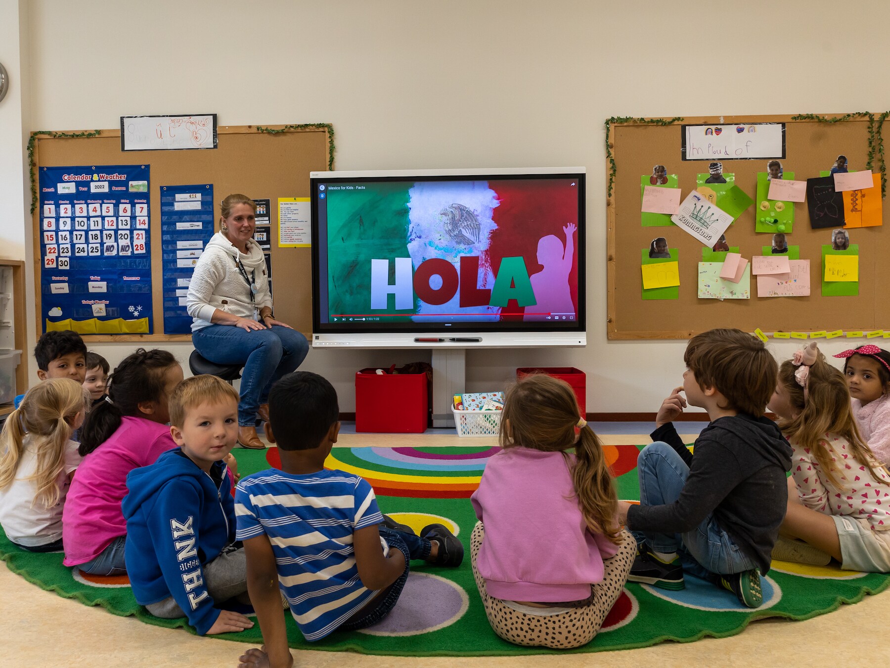 Een klaslokaal van een internationale basisschool, hier in Breda