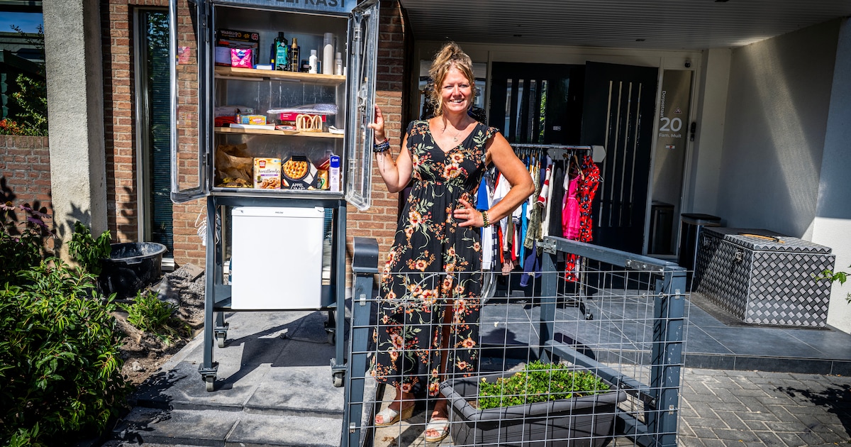 Mariëlle nog altijd in onzekerheid over ‘illegale’ weggeefkast: ‘Hoop dat wieltjes de oplossing zijn