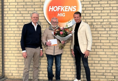 Ad Noussen viert 50-jarig jubileum bij Hofkens HIG