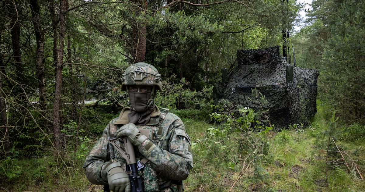 Militaire oefening in regio Valkenswaard