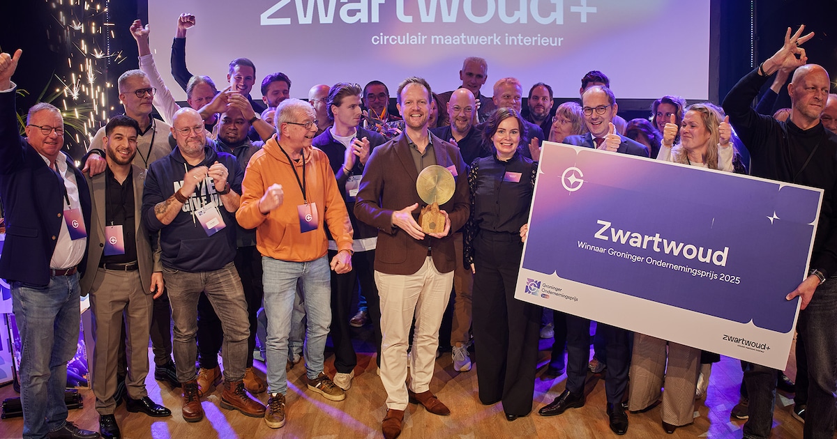 Interieurbedrijf Zwartwoud wint Groninger Ondernemingsprijs 2025