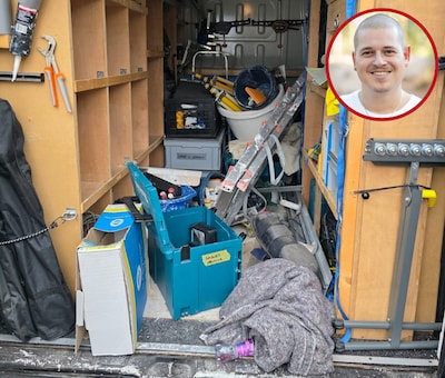 Patrick (30) wordt wakker van zijn honden, dan ziet hij zijn bus openstaan