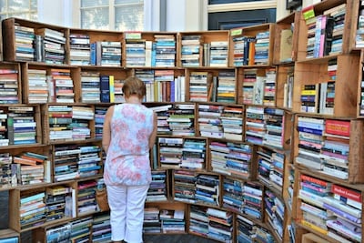 Boekenmarkt in de Rank in Oudewater