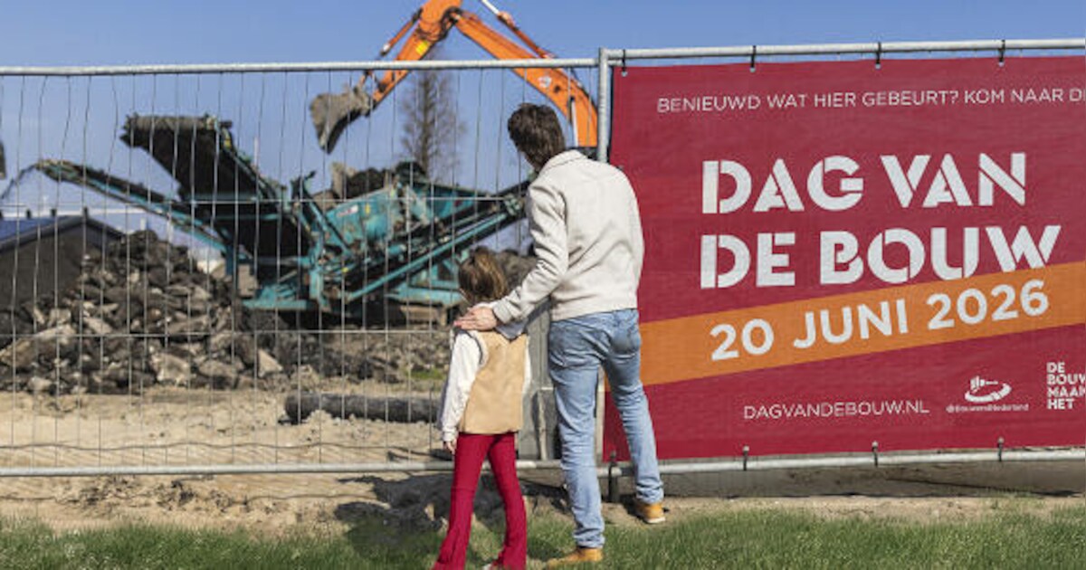 Bouwplaats van nieuw zwembad in Apeldoorn open tijdens Dag van de Bouw