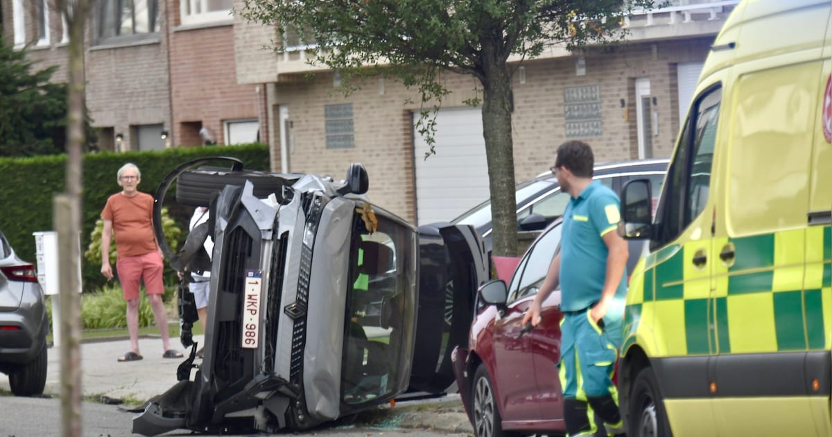 Chauffeur verliest controle over stuur in Stabroek