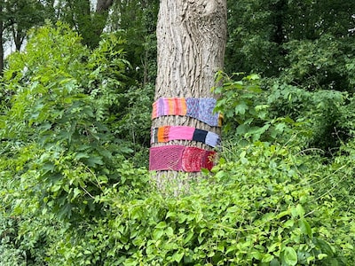 Harbor crane for sale, knitted trees and more news from this week