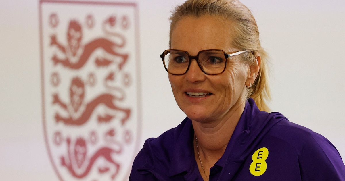 Voetbalcoach Sarina Wiegman spreekt op jubileumavond van voetbalclub Ter Leede in Sassenheim