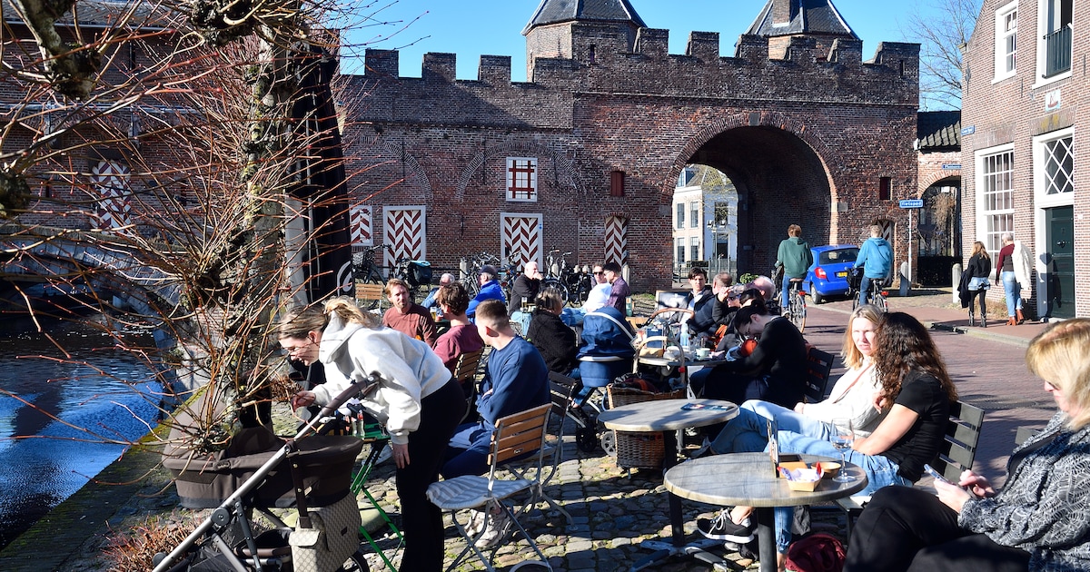 Amersfoort geniet van eerste lentezon