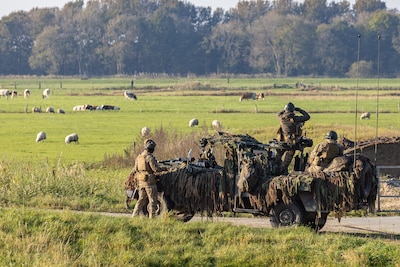 Militaire oefening in Scherpenzeel en omgeving