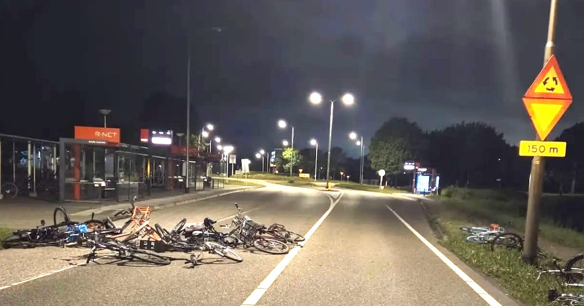 Levensgevaarlijke vorm van ‘vermaak’: jongeren gooien ’s nachts fietsen op autoweg en kijken vanuit 