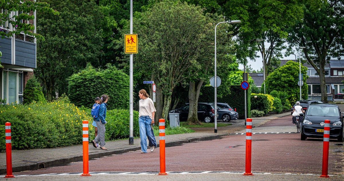 Blokkeerpalen omver gereden: veiligheid en frustratie botsen bij schoolproef in Rhoon