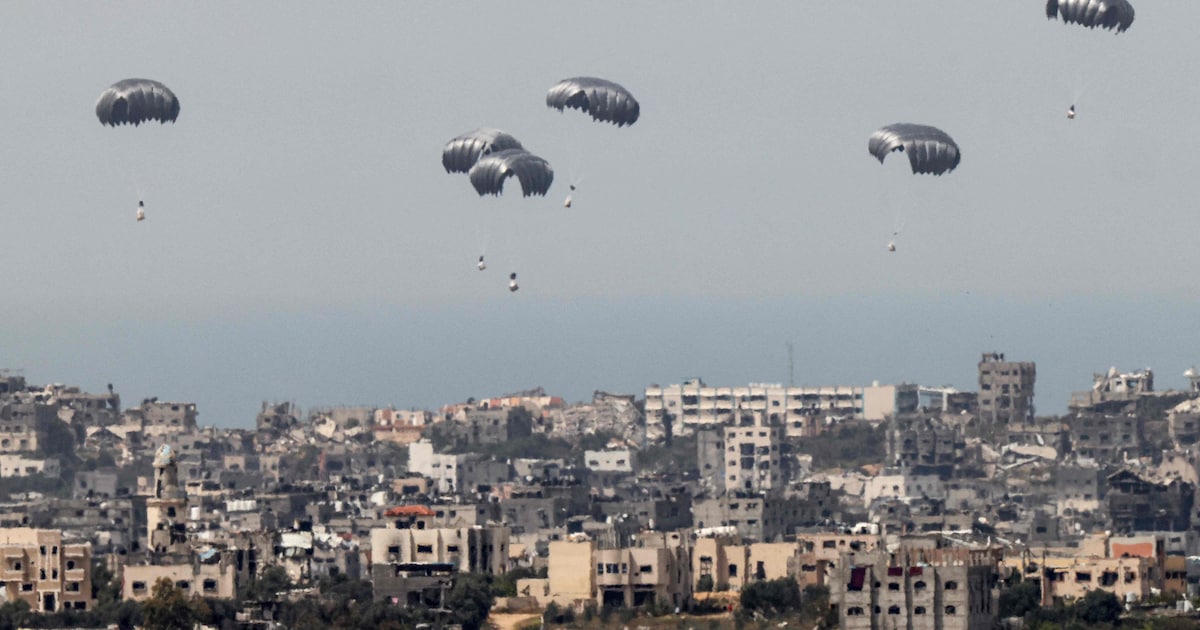Nederland gaat noodpakketten droppen boven Gaza, samen met andere ...