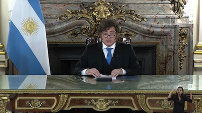Argentijnse president Milei ziet ‘gunstige wind’ om Falklands opnieuw op te eisen