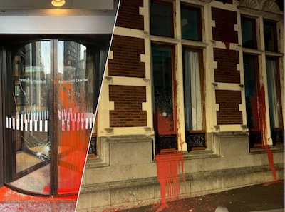 Universiteit Utrecht doet aangifte van ingegooide ruiten en met rode verf besmeurde panden: ‘Dit is 