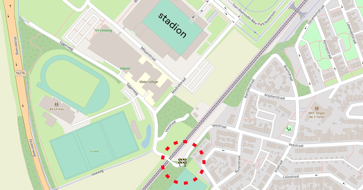 Veestraat afgesloten bij thuiswedstrijden Fortuna Sittard