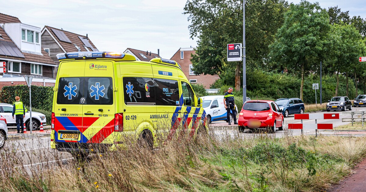 Fietser gewond bij ongeval met auto op de Trambaan in Heerenveen